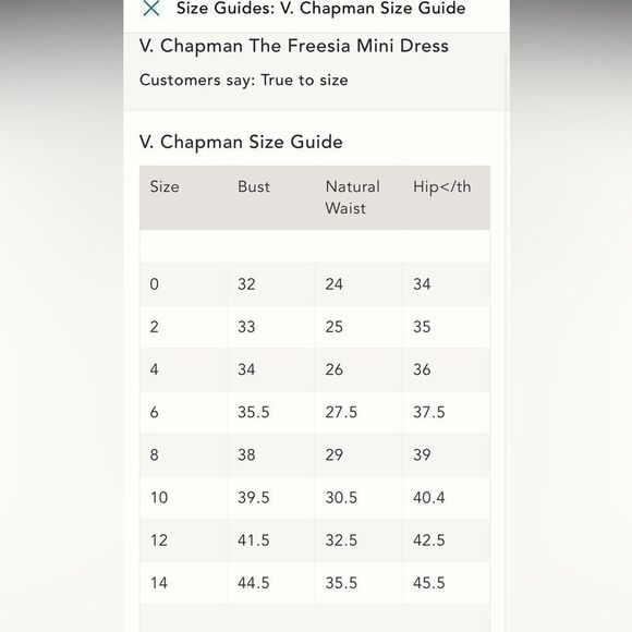 V.Chapman Freesia Dress Size 10 - Picture 10 of 10